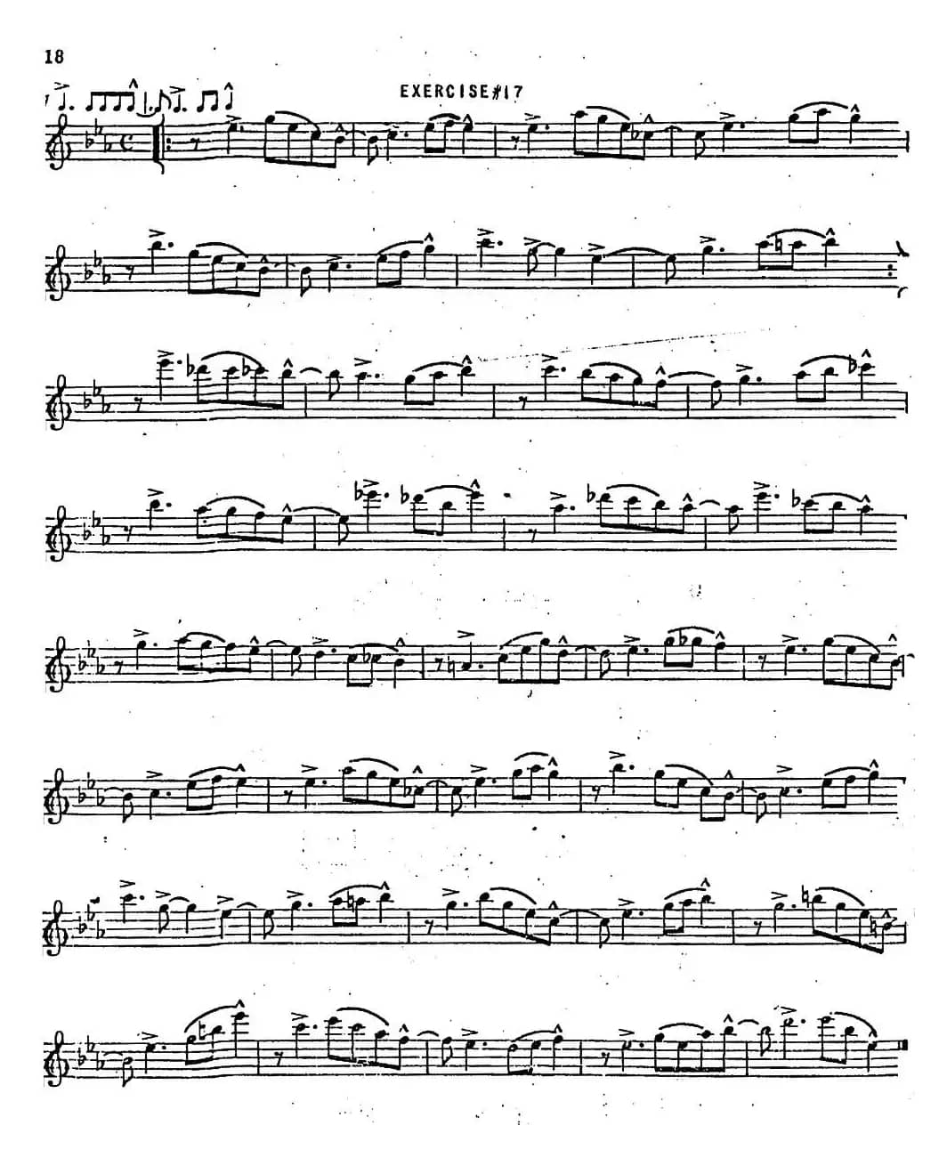 Intermediate Jazz Conception by Lennie Niehaus（20 Jazz Exercises）