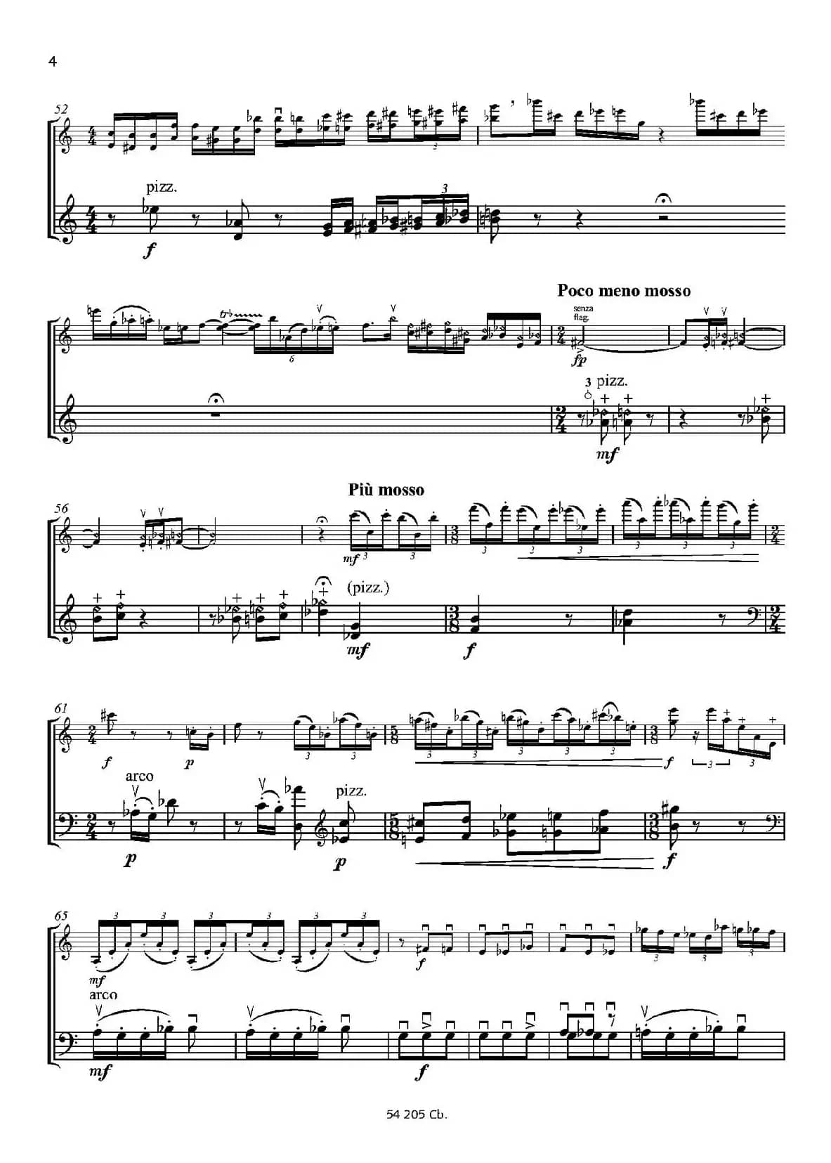 Duo concertante（炫技二重奏）（小提琴+低音提琴二重奏）