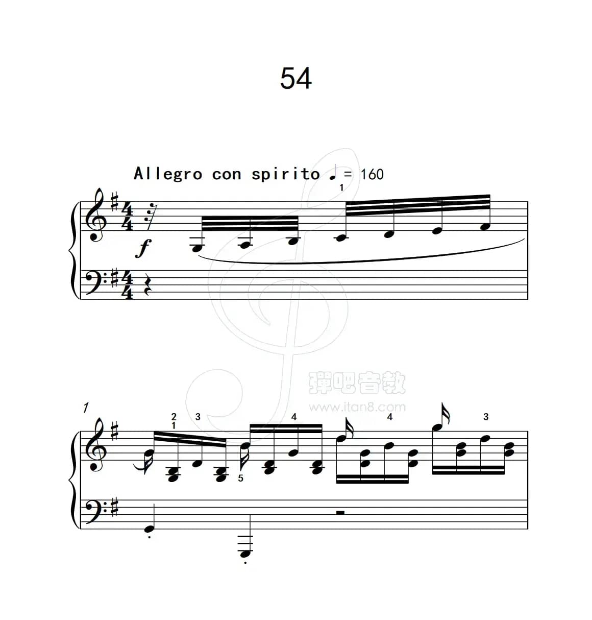 练习曲 54（克拉莫钢琴练习曲60首）