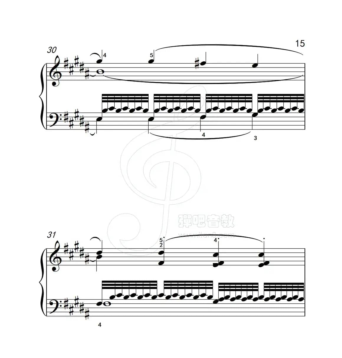 练习曲 15（克拉莫钢琴练习曲60首）