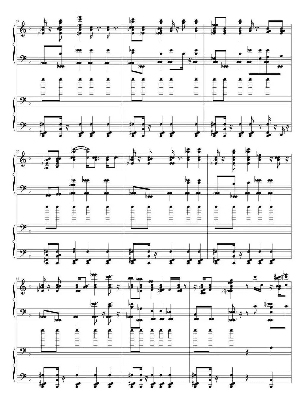 思慕的人（双钢琴）