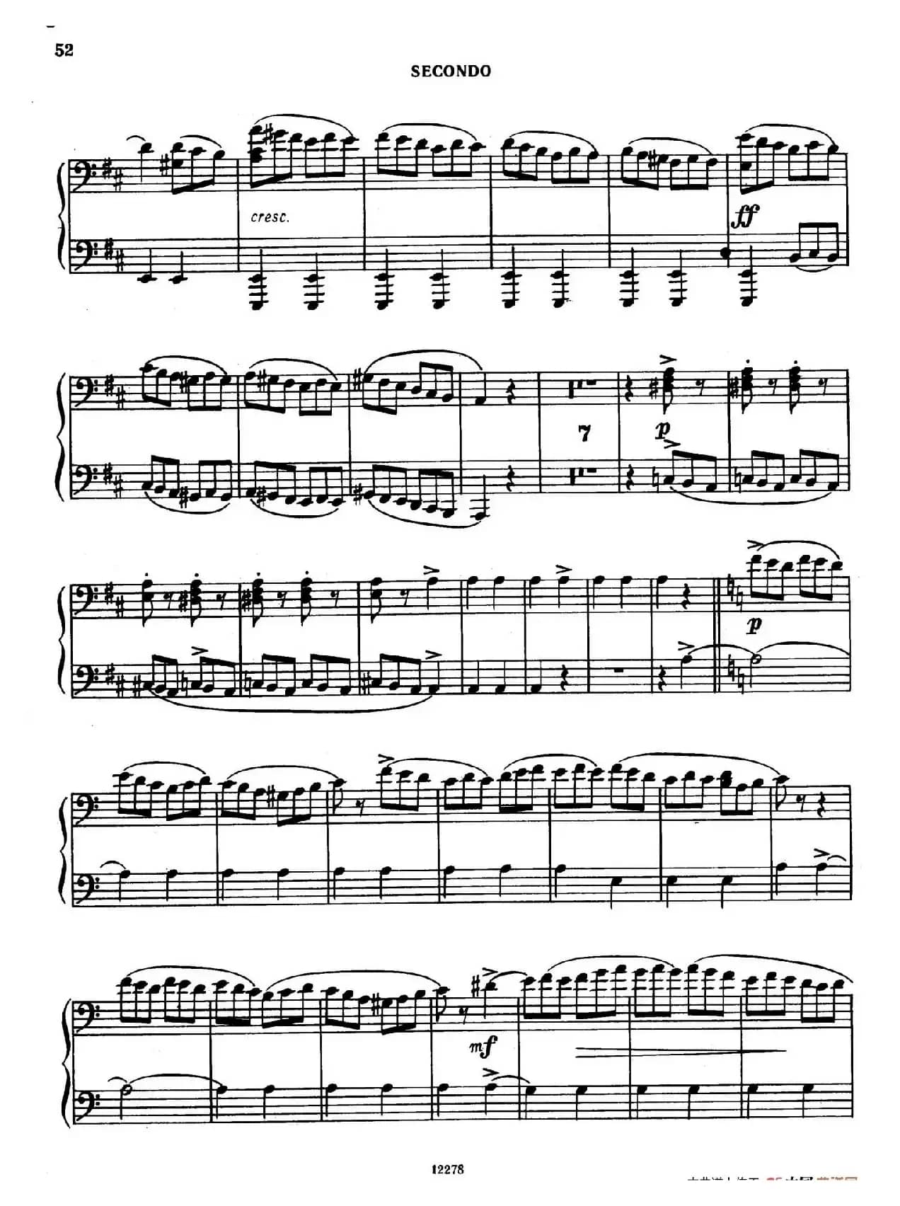 Tarantella in D Major(D大调塔兰泰拉舞曲·四手联弹)