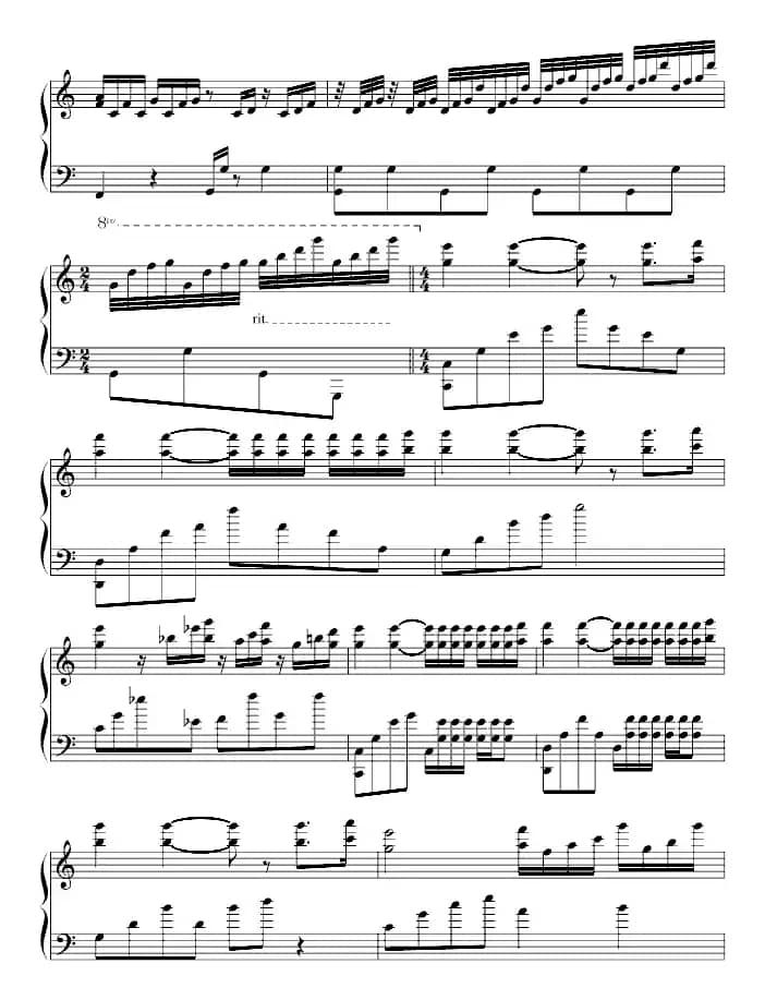 水边的阿狄丽娜（目寒制谱版）