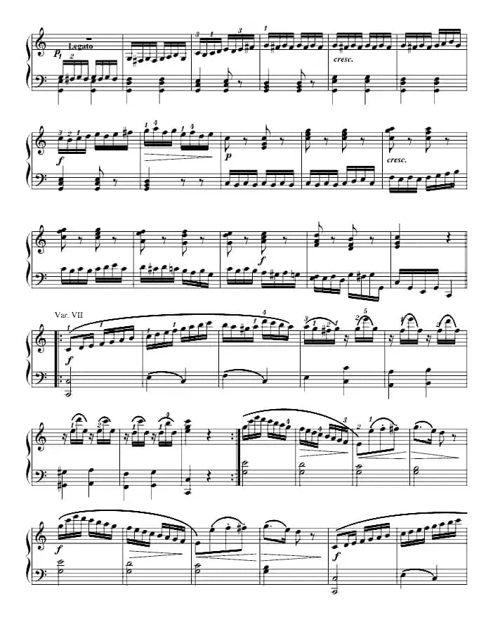 小星星变奏曲（寒风制谱版）