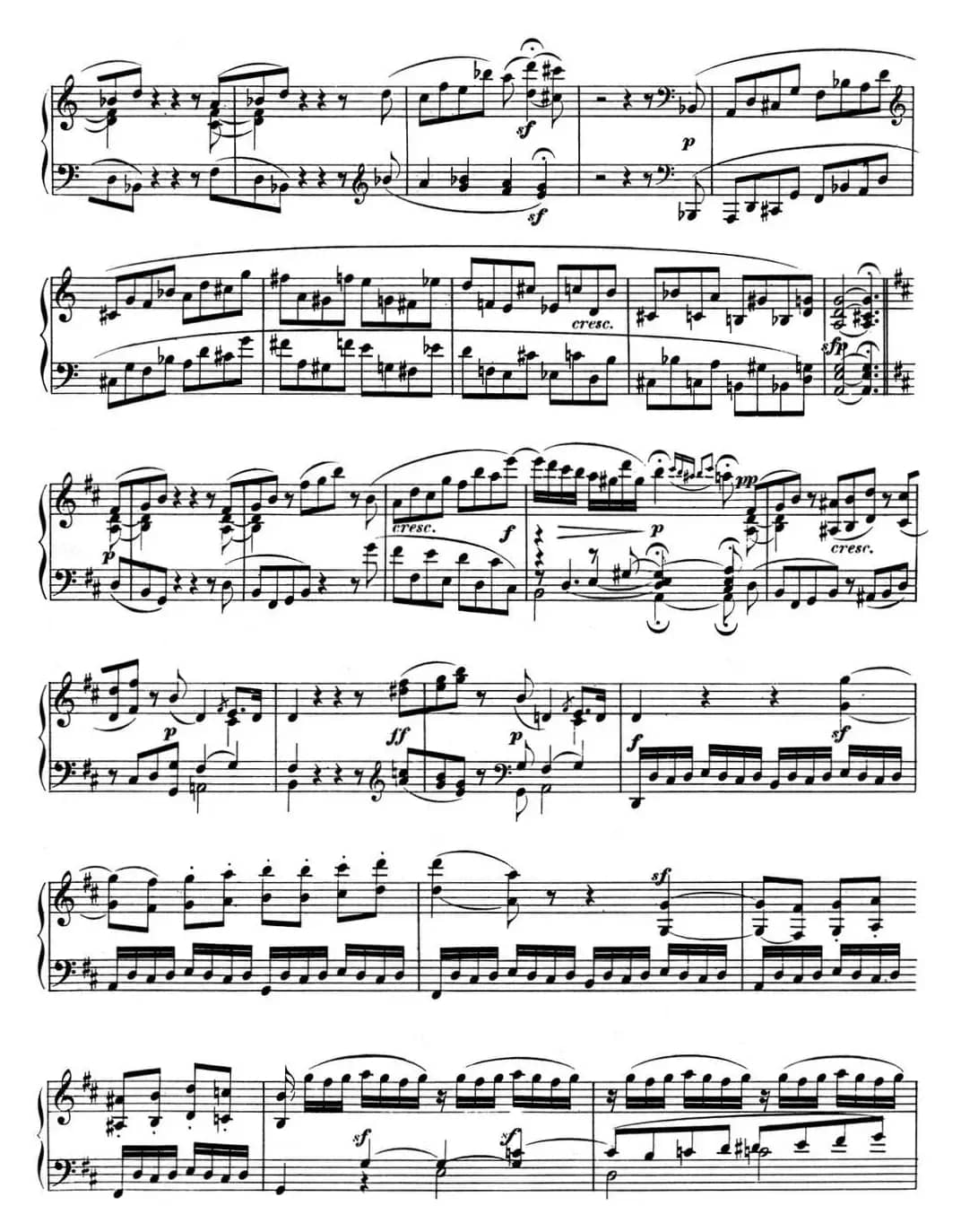 贝多芬钢琴奏鸣曲07 D大调 Op.10 No.3 D major