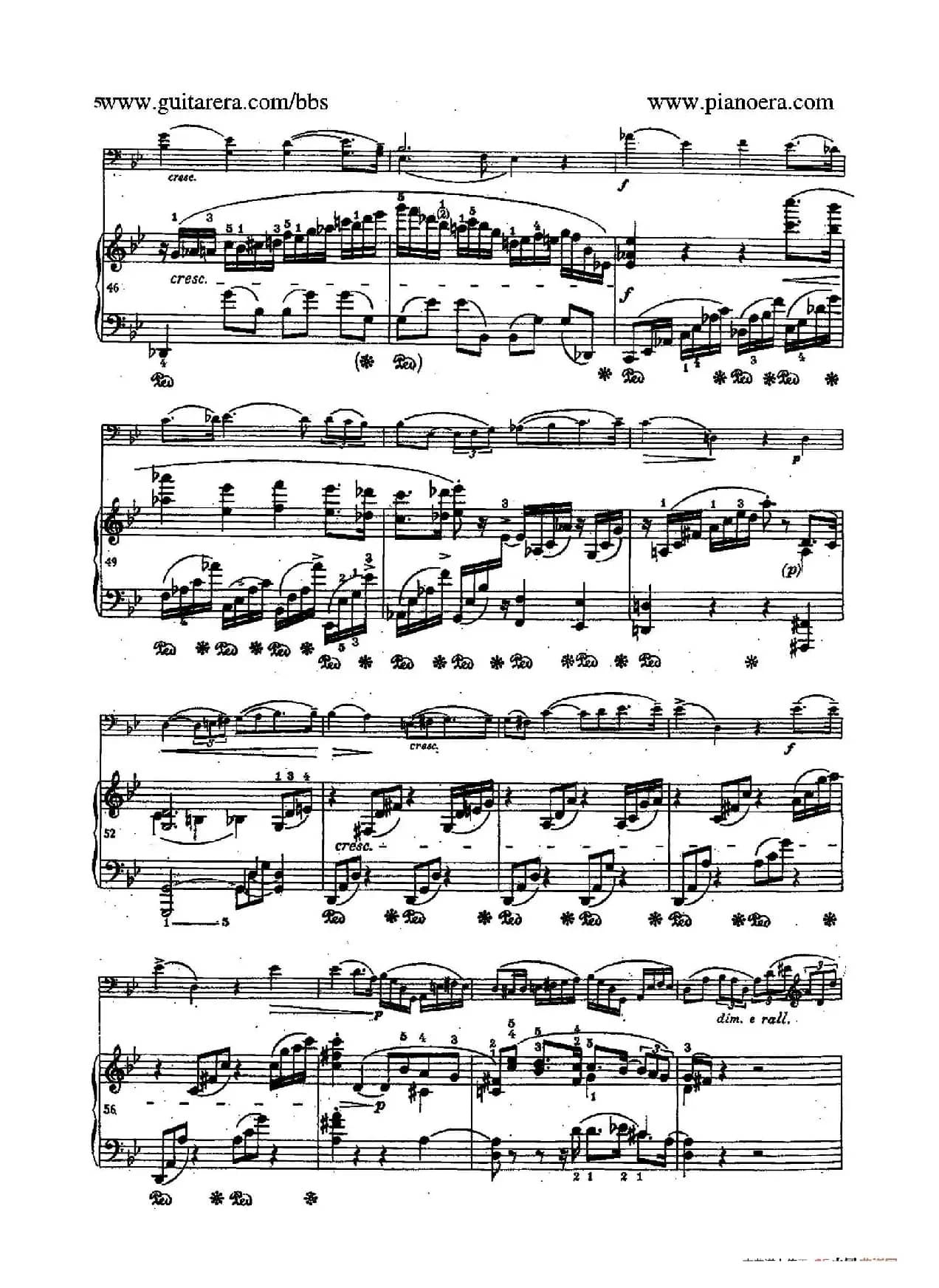 Sonata for Cello and Piano in g Minor Op.65（g小调大提琴奏鸣曲·大提琴+钢琴）