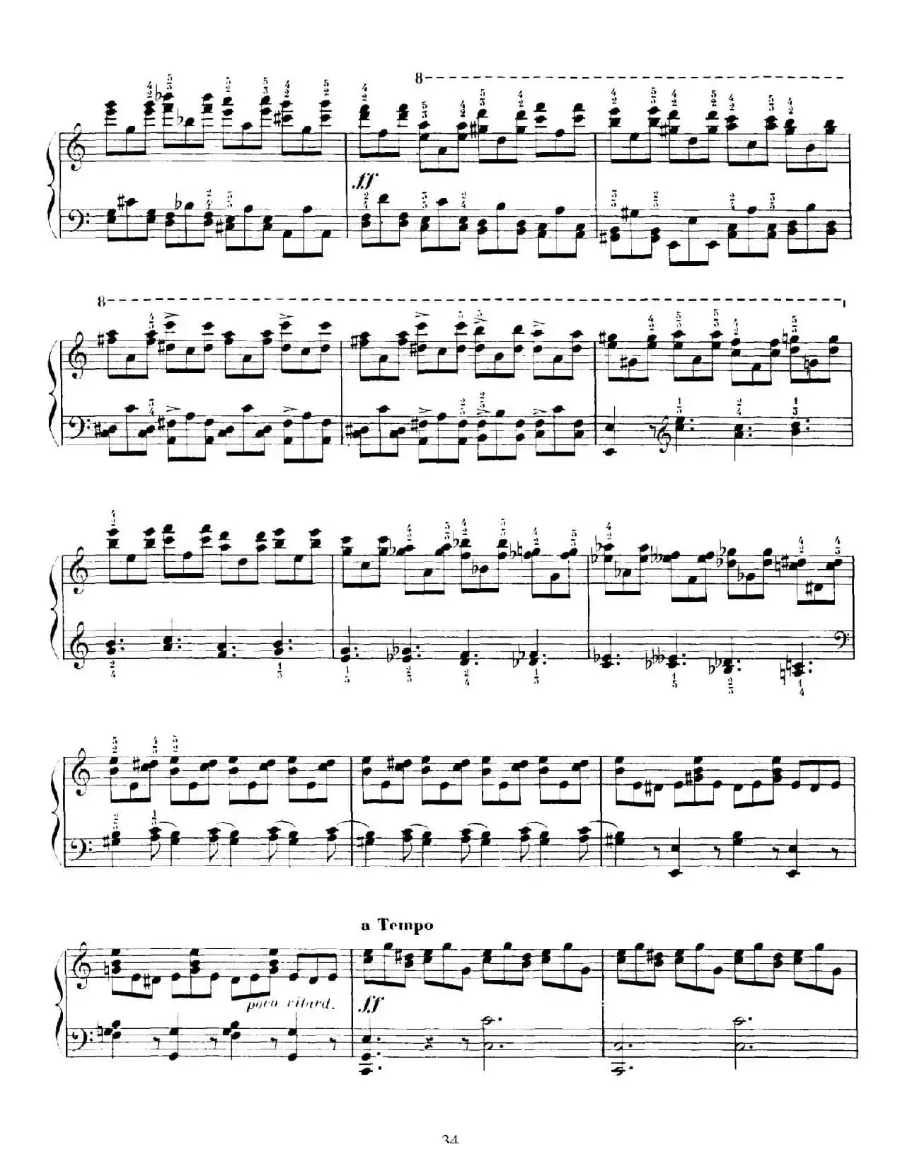 15 Etudes de Vortuosite Op.72（15首辉煌练习曲·8）