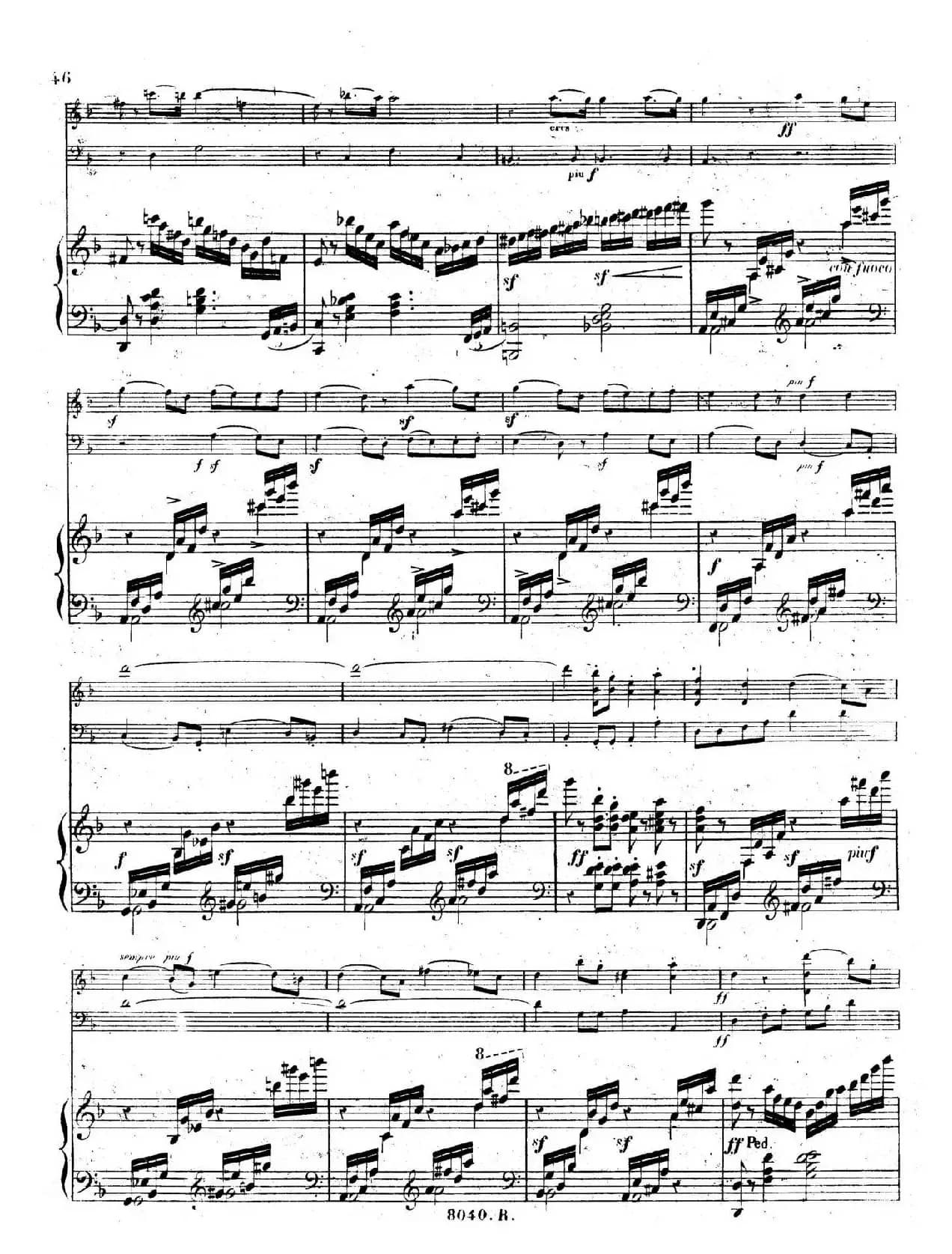 Piano Trio No.1 in d Minor Op.49（d小调第一钢琴三重奏·第四乐章）