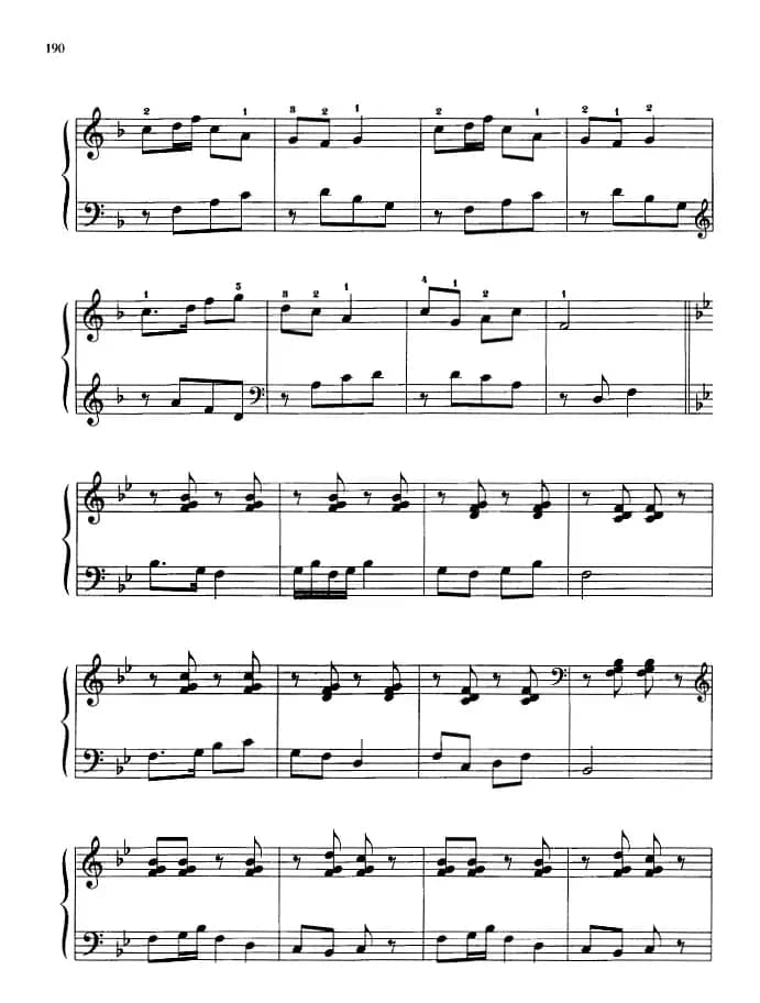 110首中国民歌钢琴小曲集：八月桂花开