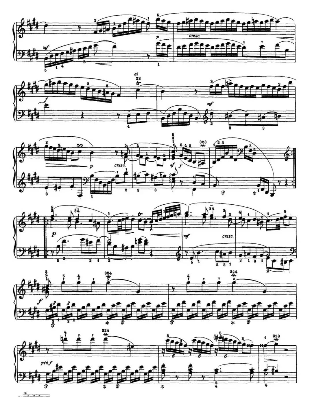 海顿 钢琴奏鸣曲 Hob XVI 31 in E major