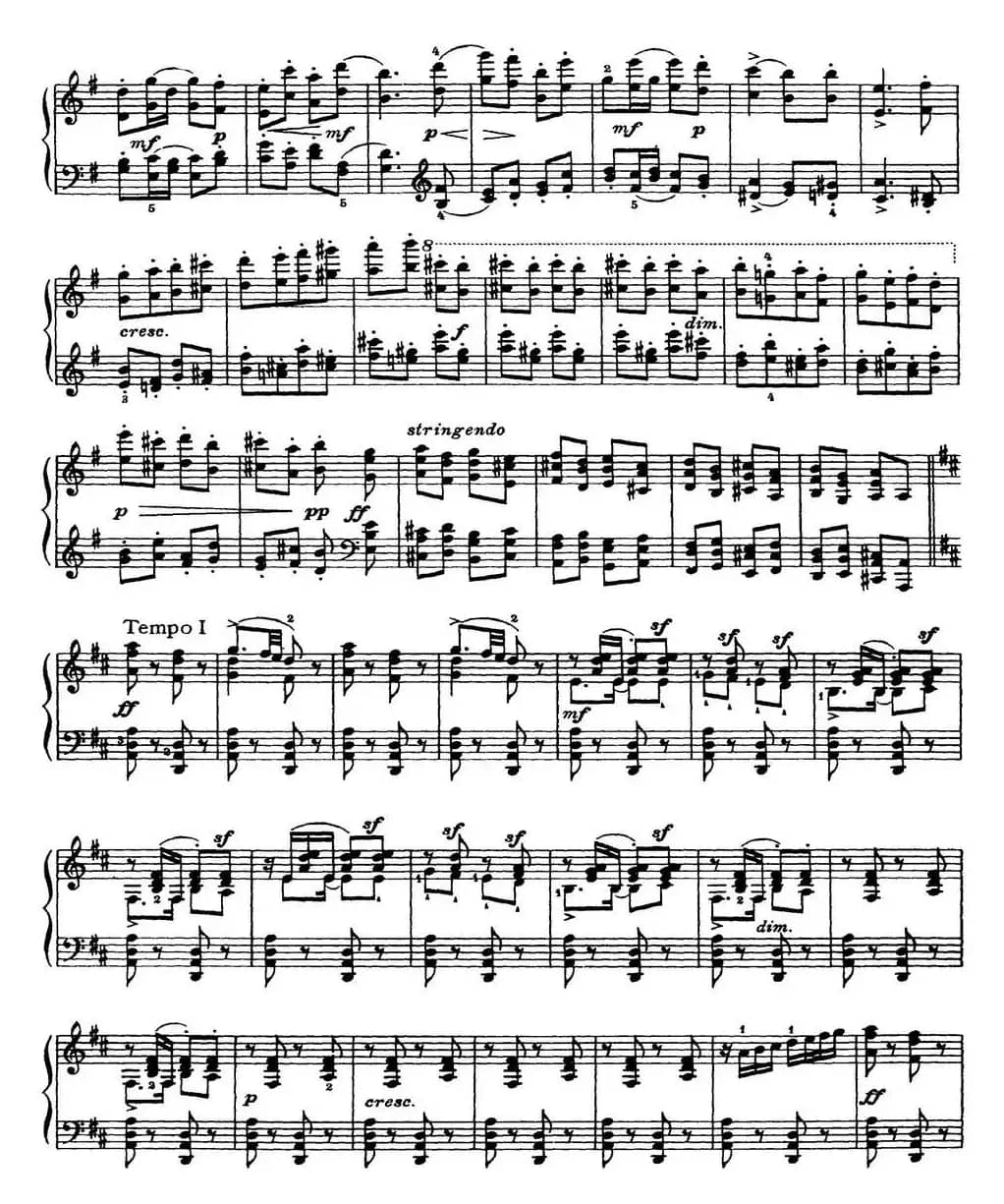 柴可夫斯基18首钢琴小品Op.72（4.Danse characteristique）