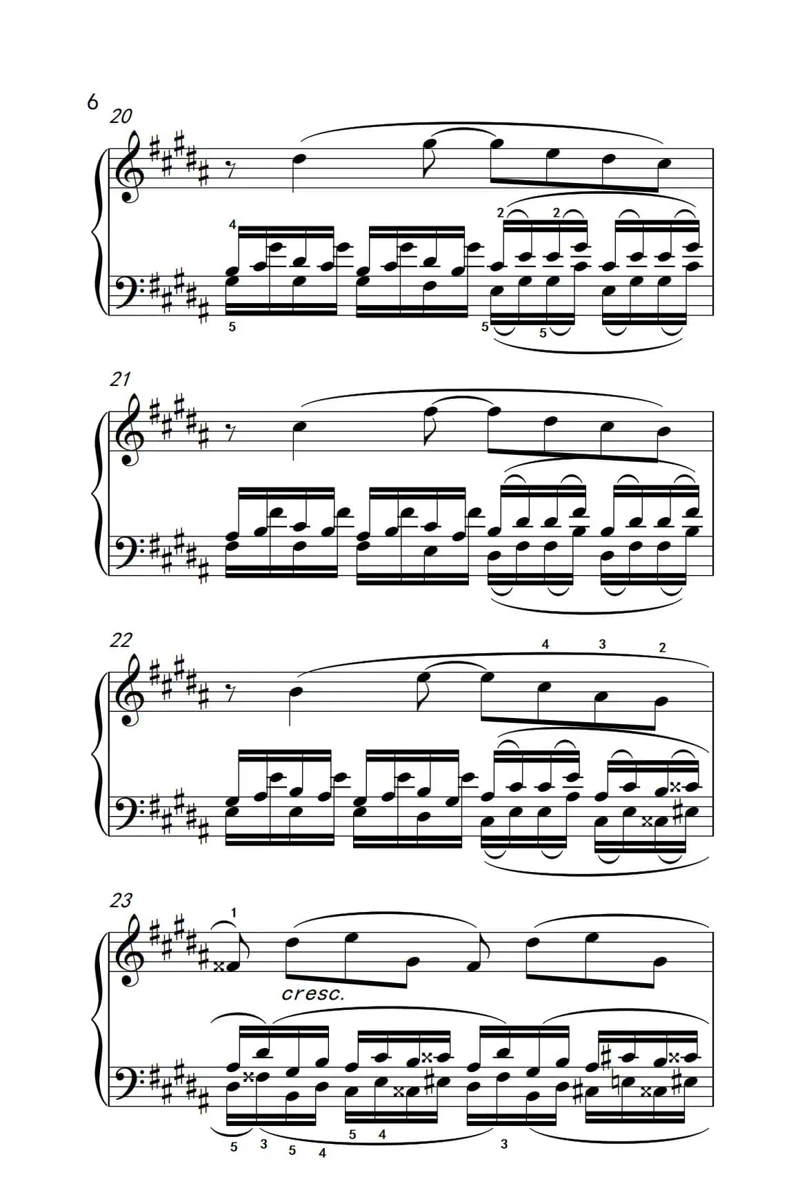 莫什科夫斯基 钢琴练习曲（第十五首）