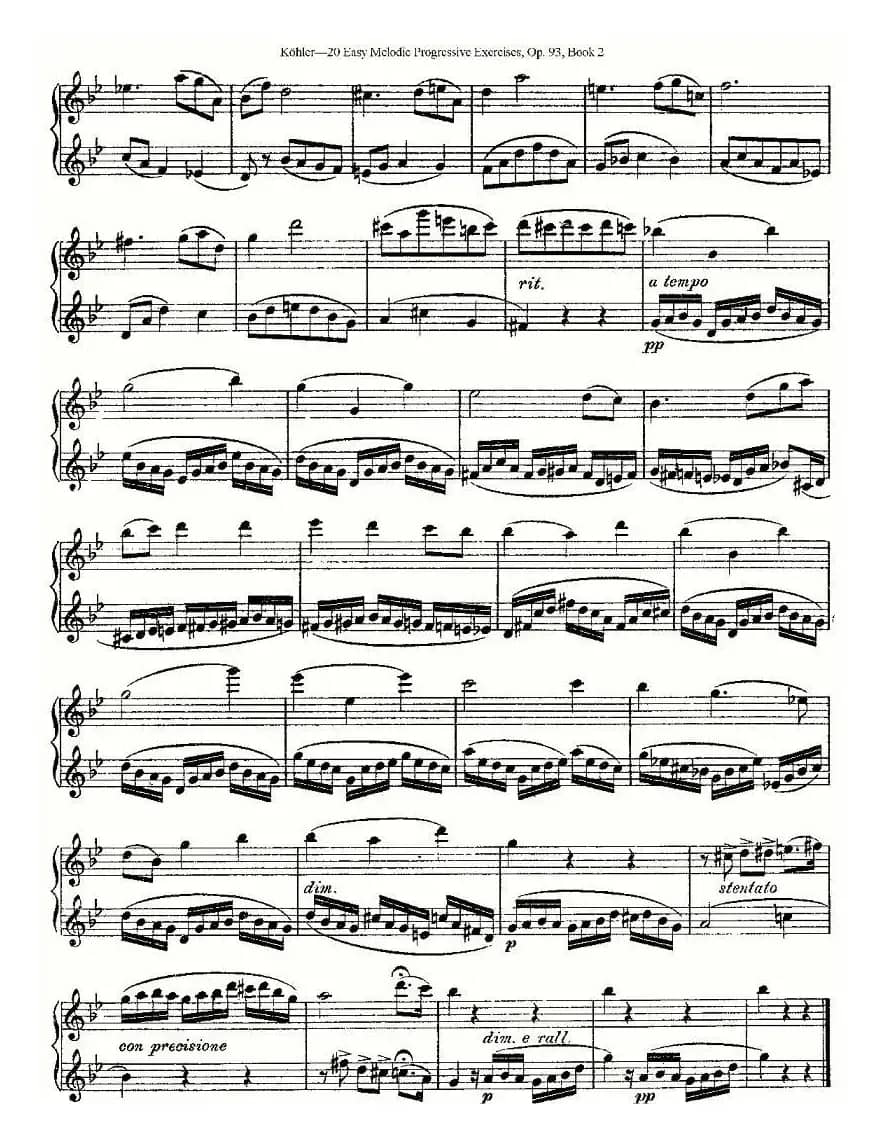 柯勒练习曲作品93号（二）
