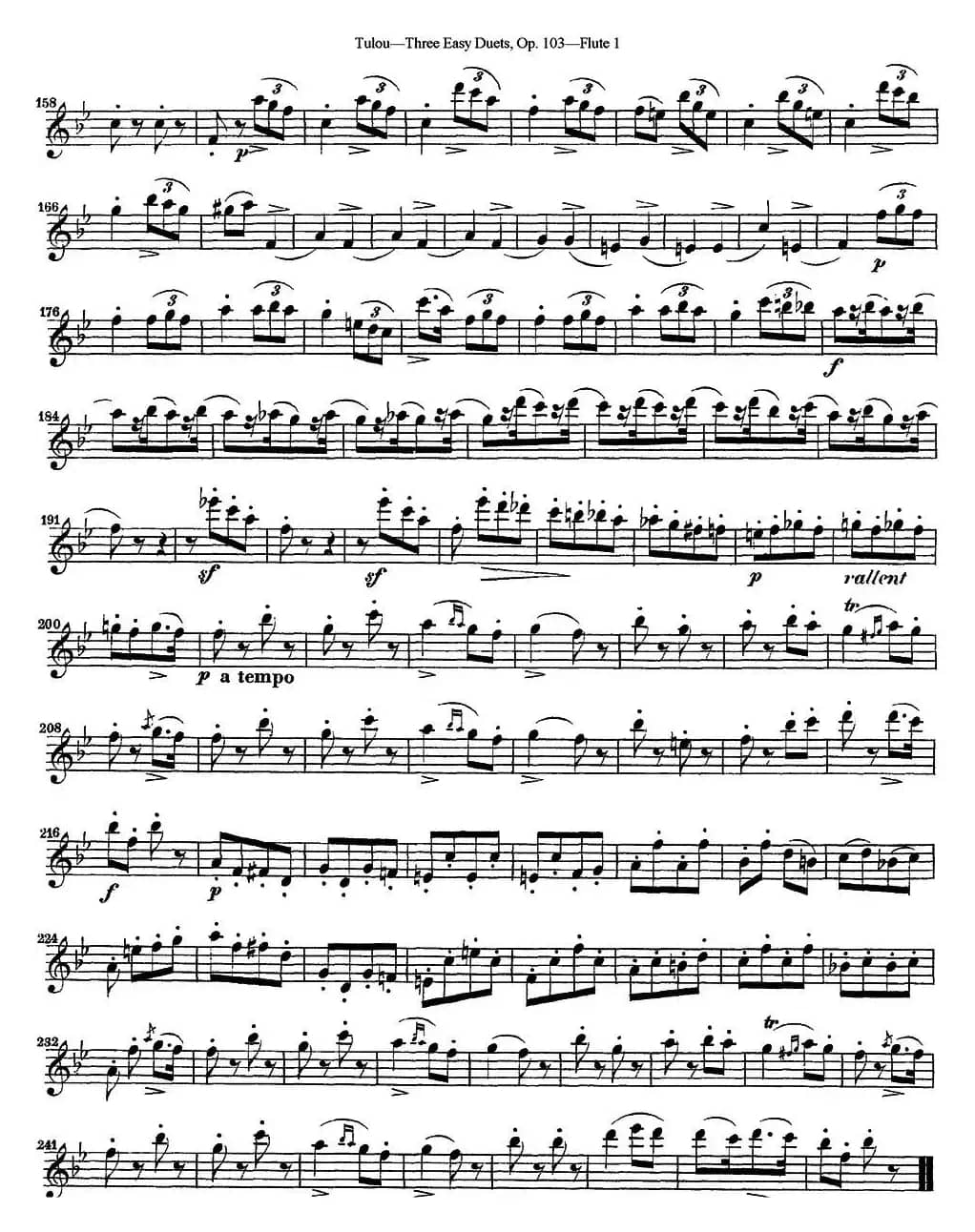 图露三首长笛简易重奏曲Op.103（Flute 1）（NO.3）