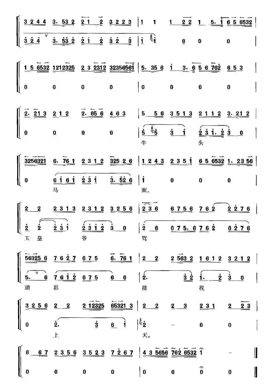 我这里假意儿懒睁杏眼（京剧《宇宙锋》选段、京胡考级谱）