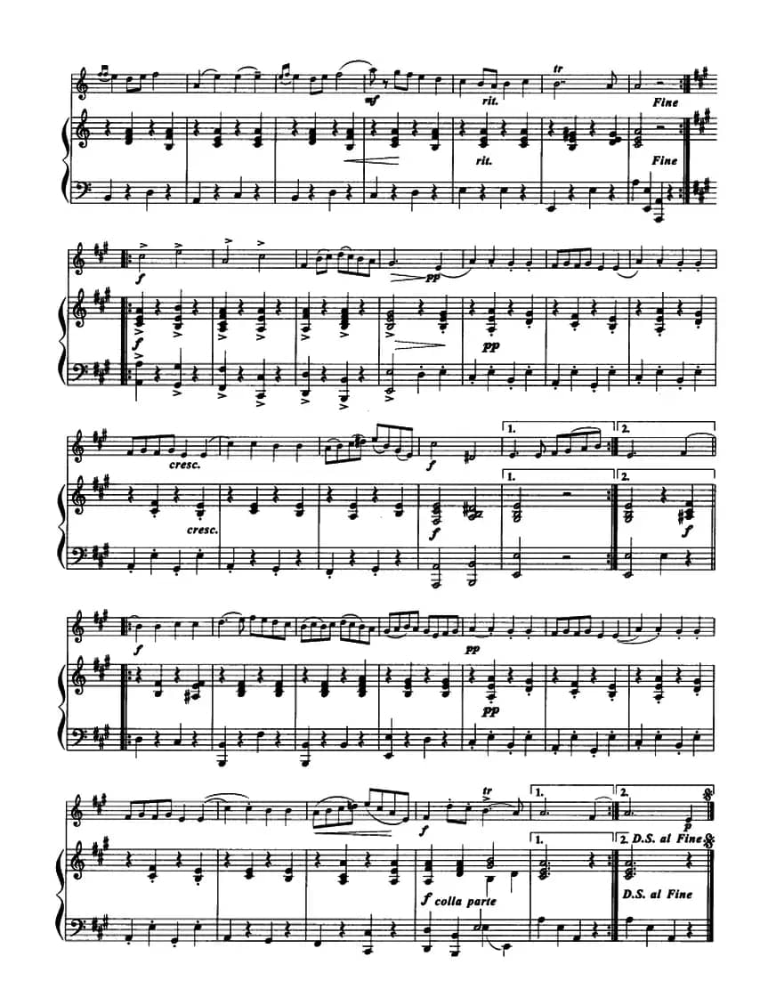 金婚曲（小提琴+钢琴伴奏）