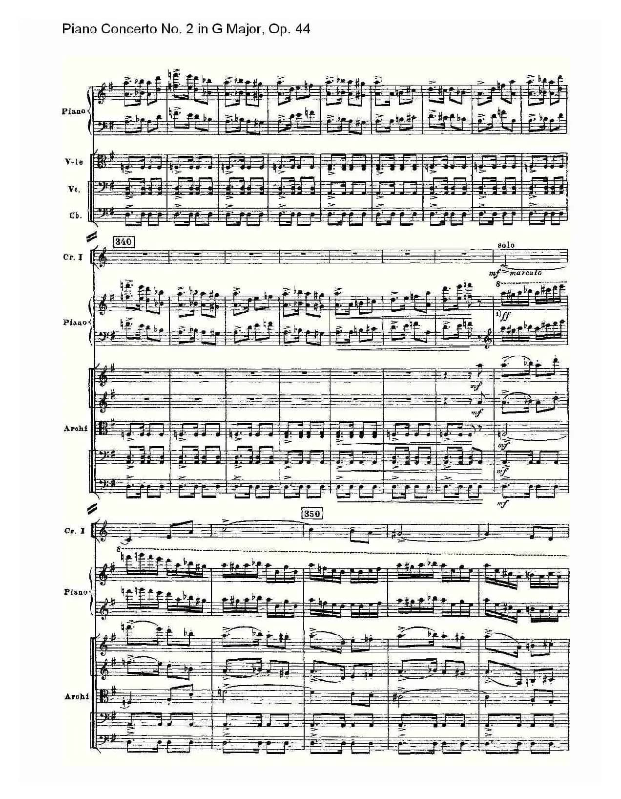 G大调第二钢琴协奏曲, Op.44第三乐章（二）