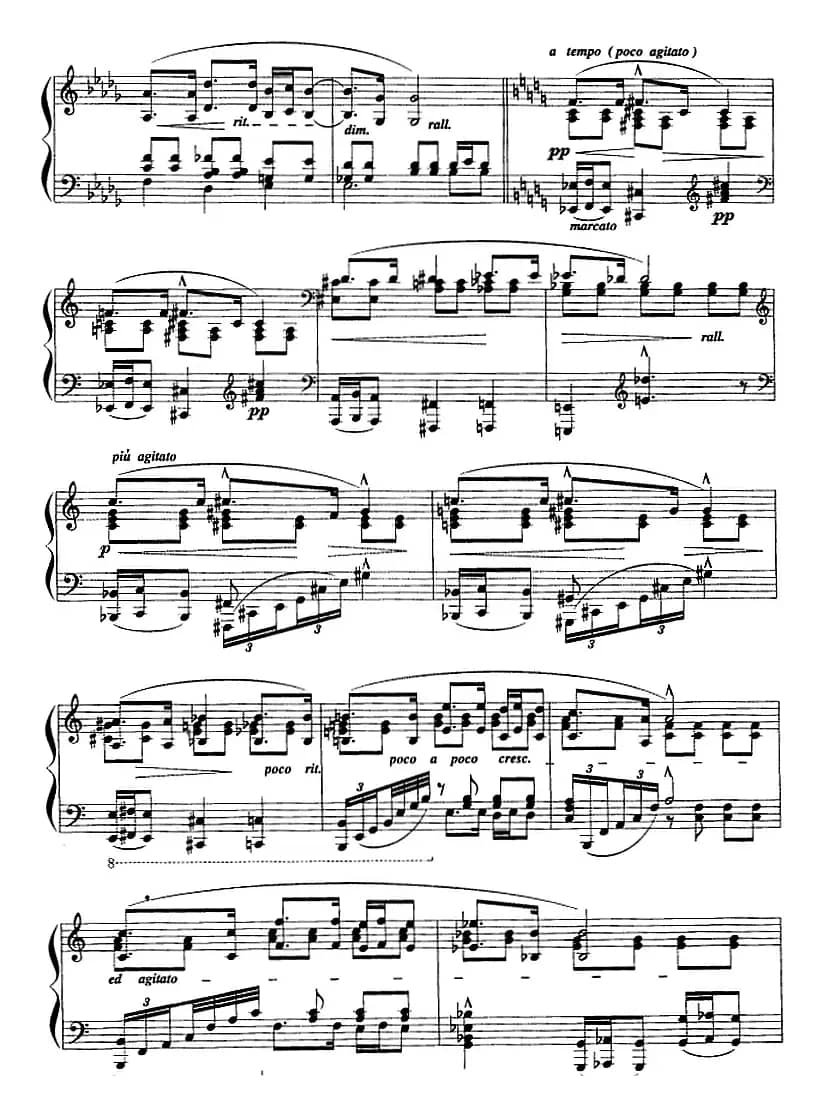 现代钢琴曲：22、练习曲（Op.4，No.3）