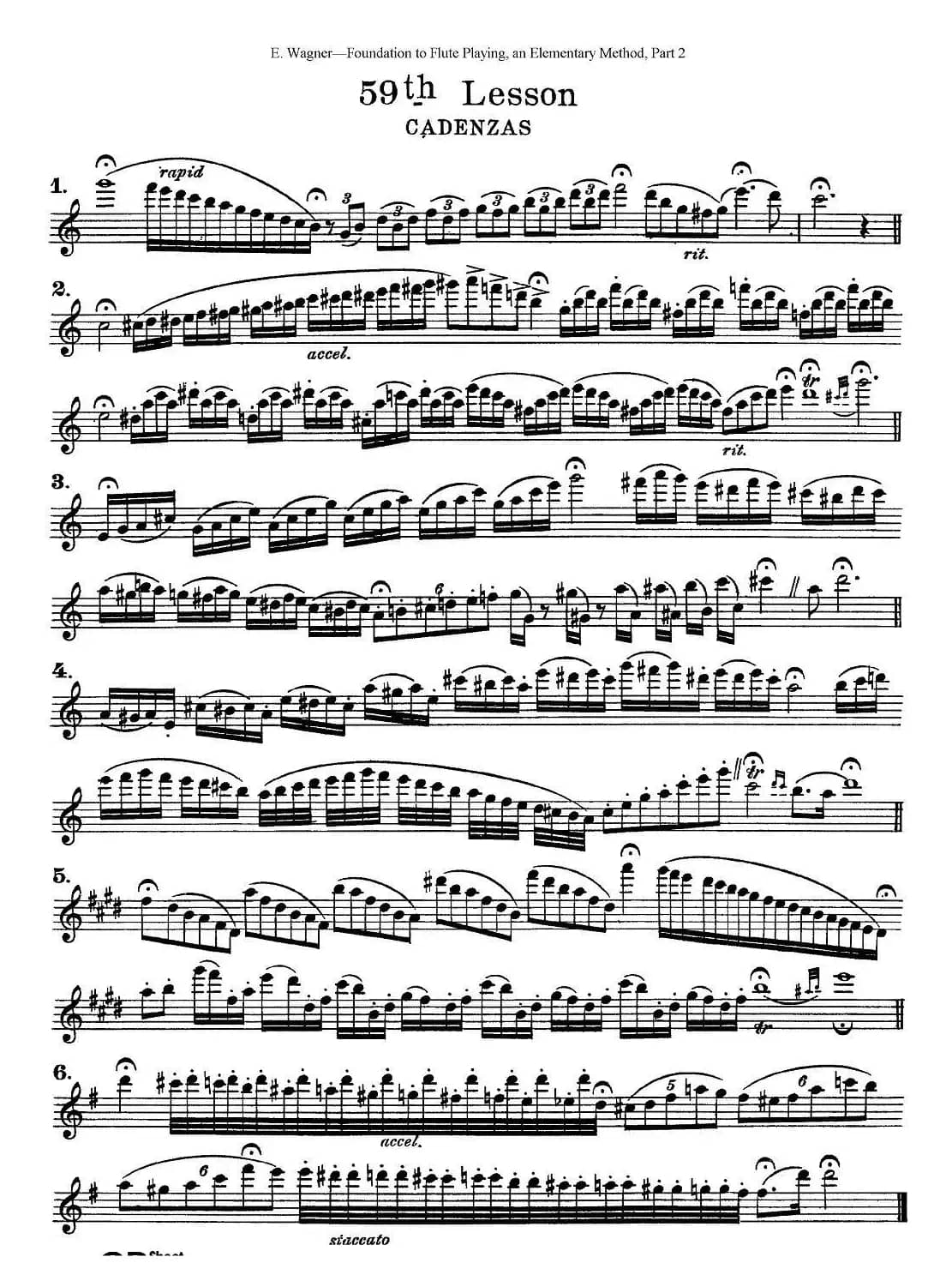 长笛演奏基础教程练习（53—59）