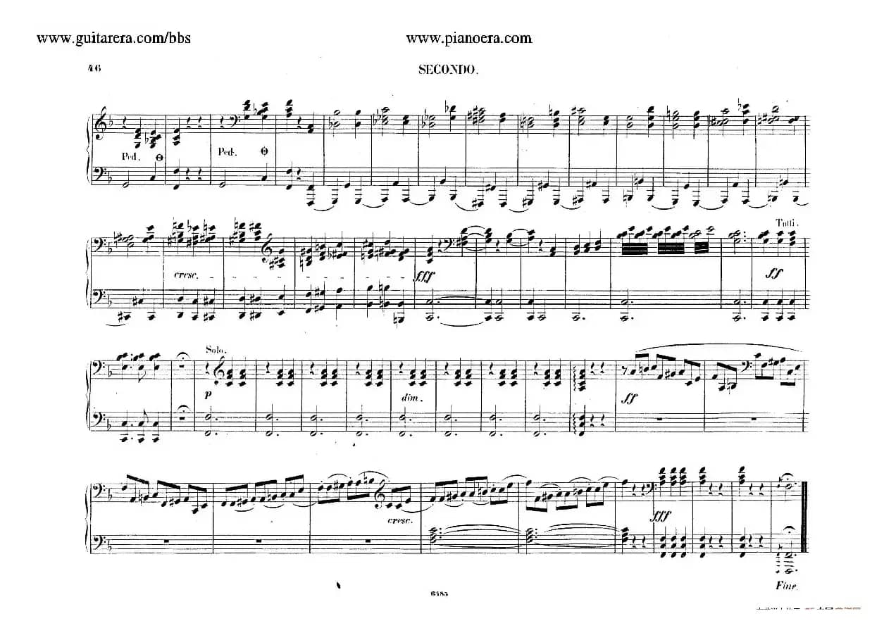 Piano Concerto No.2 in f Minor Op.21（f小调第二钢琴协奏曲·四手联弹版）