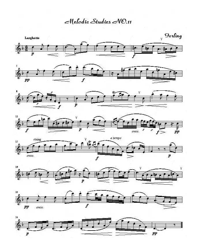 四十八首旋律练习曲之十一