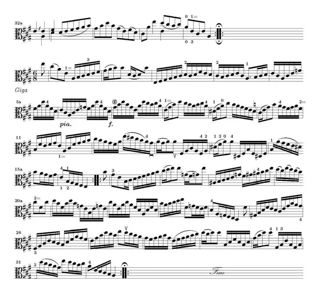 Bach Sonata BWV1006（无伴奏小提琴组曲）