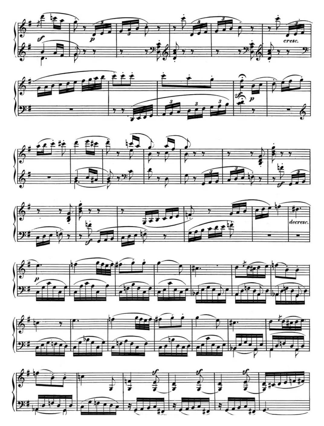 贝多芬钢琴奏鸣曲10 G大调 Op.14 No.2 G major