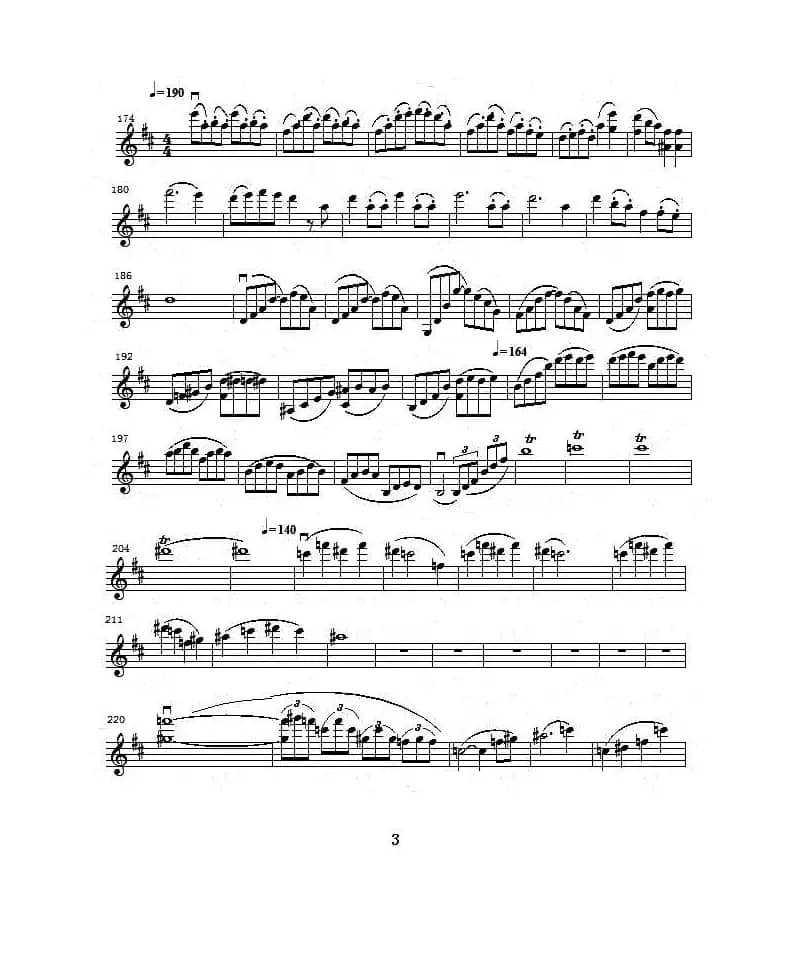 b小调第一小提琴协奏曲第一乐章（独奏小提琴分谱）