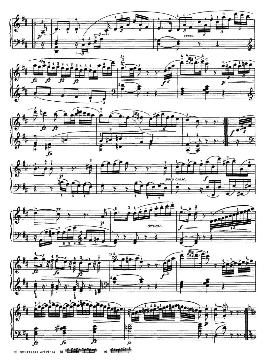 海顿 钢琴奏鸣曲 Hob XVI 42 in D major