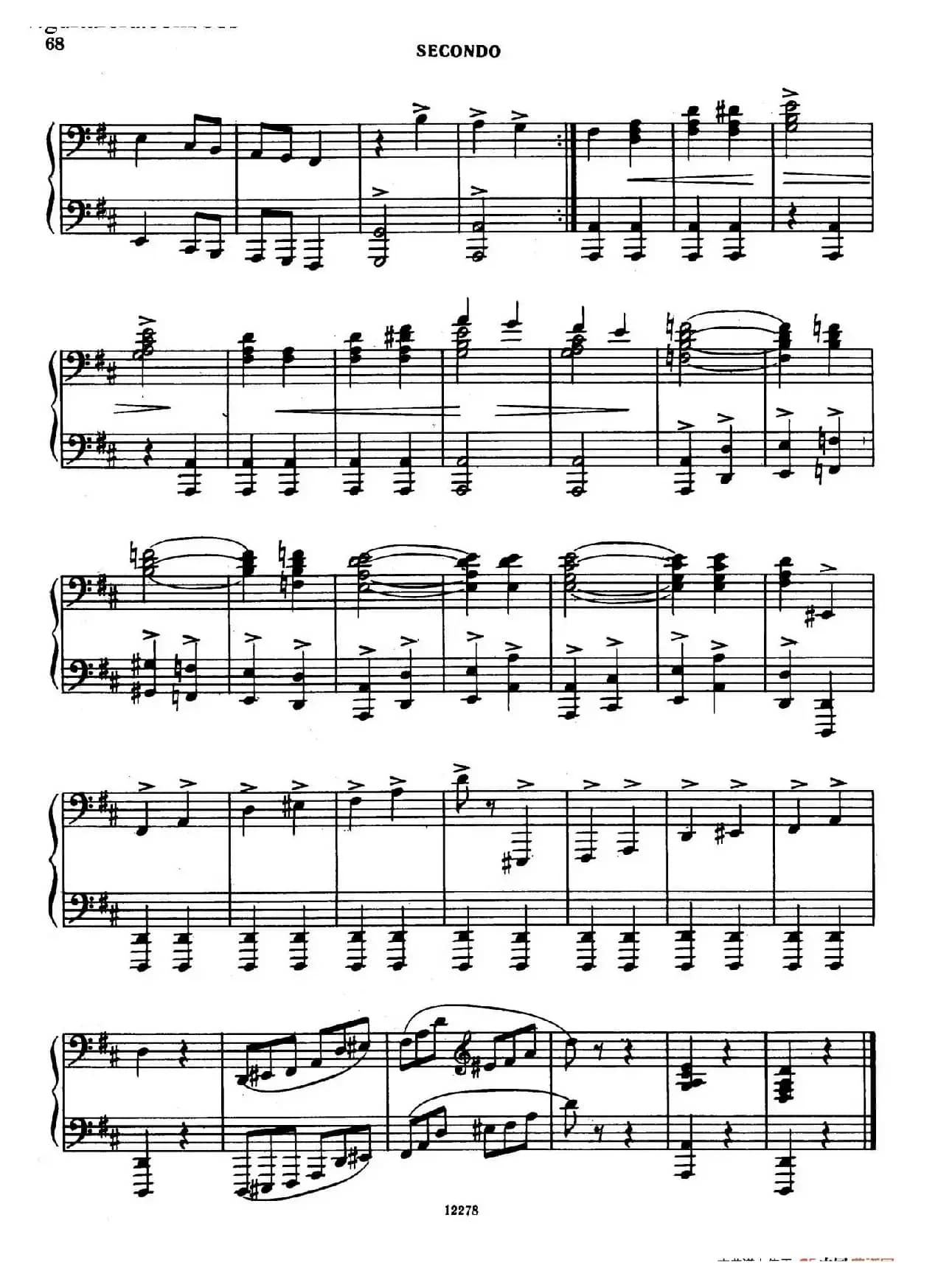 Tarantella in D Major(D大调塔兰泰拉舞曲·四手联弹)