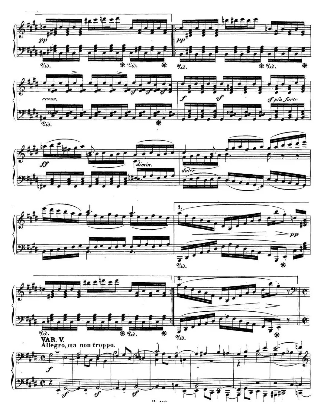 贝多芬钢琴奏鸣曲30 E大调 Op.109 E major