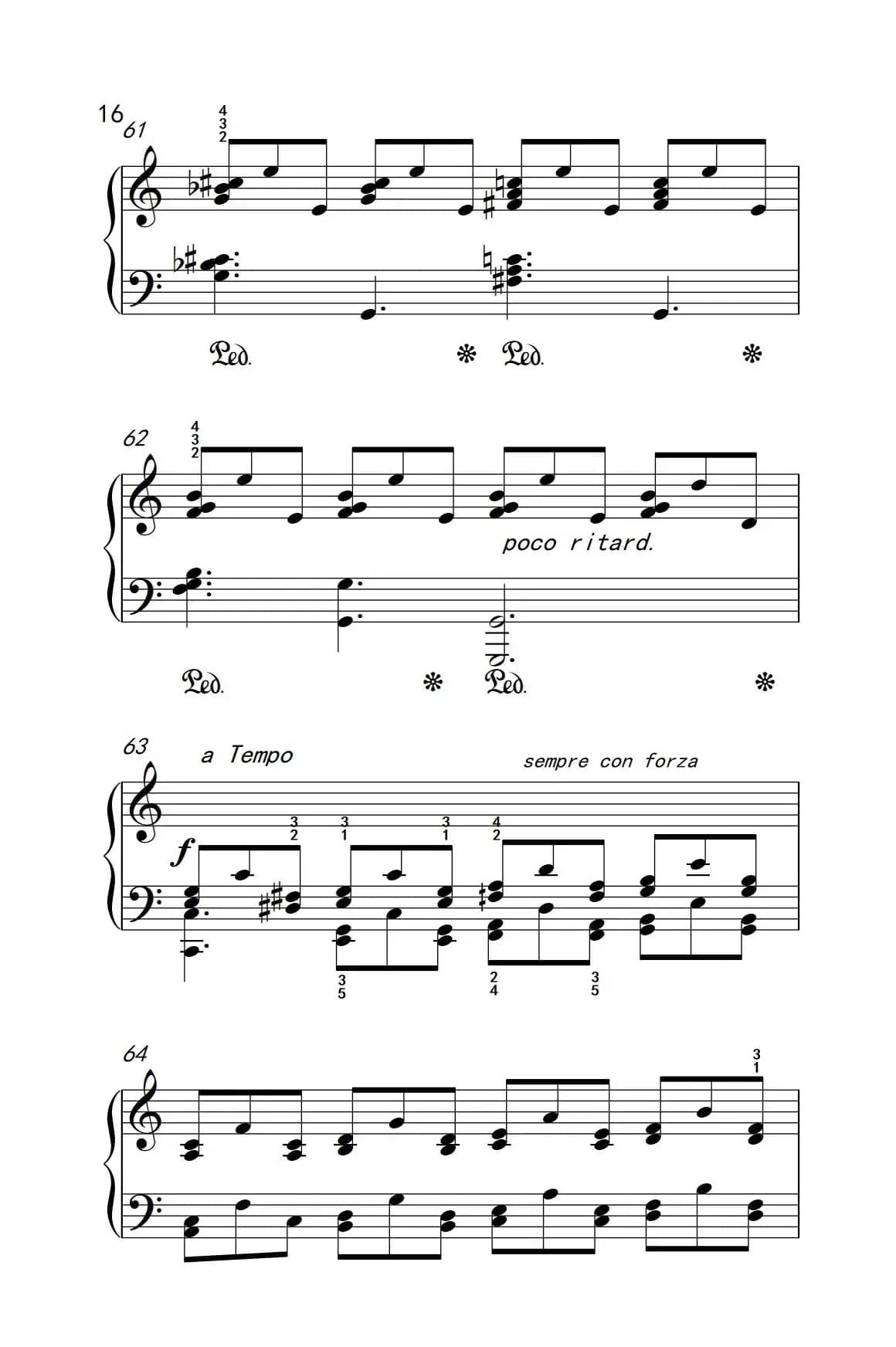 莫什科夫斯基 钢琴练习曲（第八首）