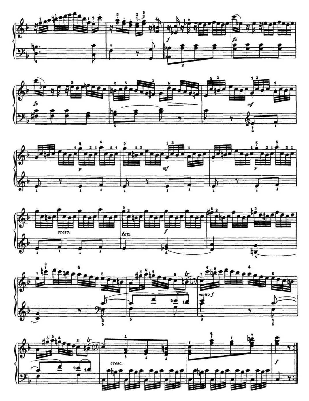 海顿 钢琴奏鸣曲 Hob XVI 23 in F major