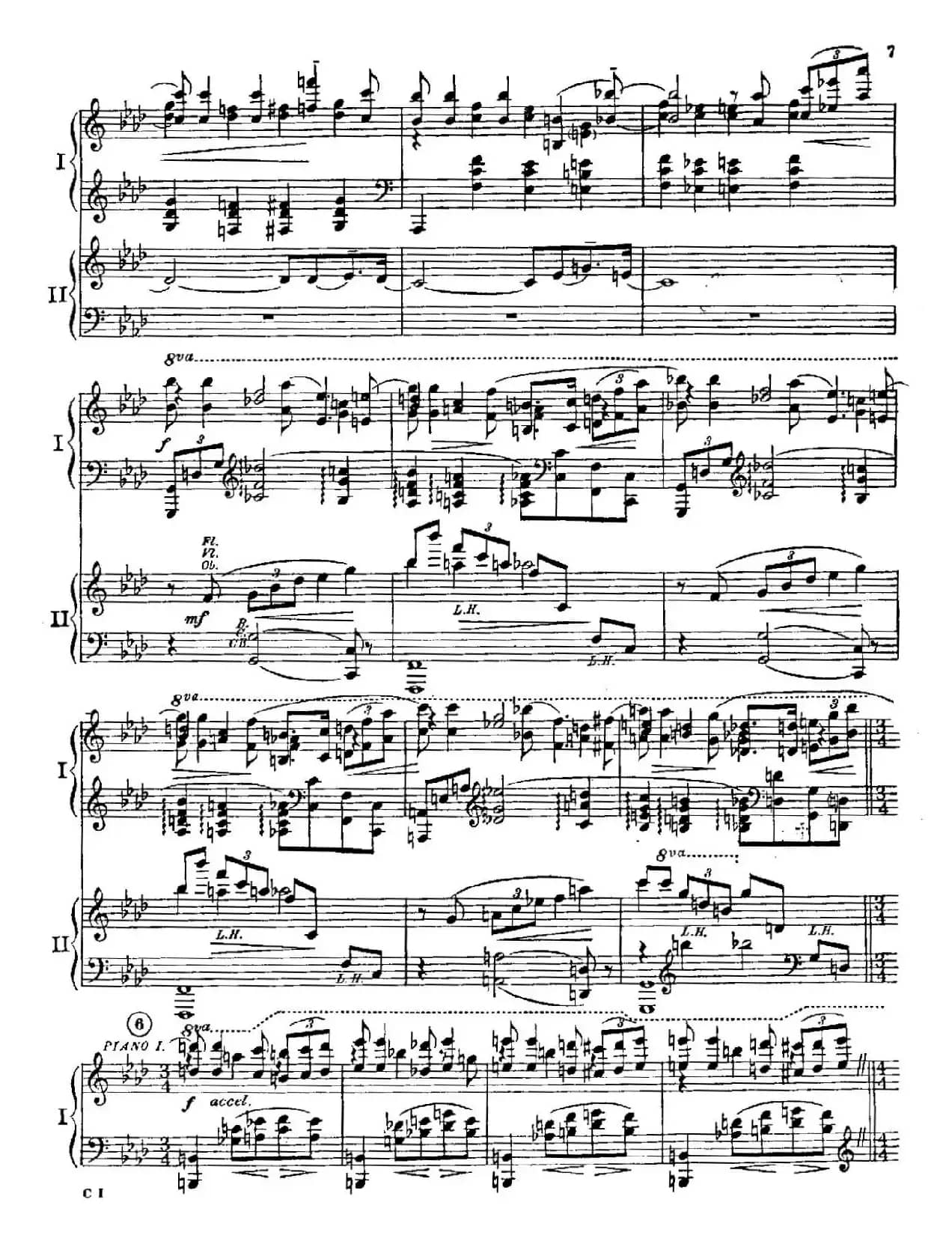 F大调爵士钢琴协奏曲（美版双钢琴原谱 P2—10）