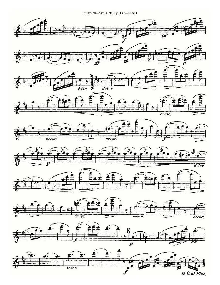 Six Duets, Op.137 之四（二重奏 六首作品 137号）
