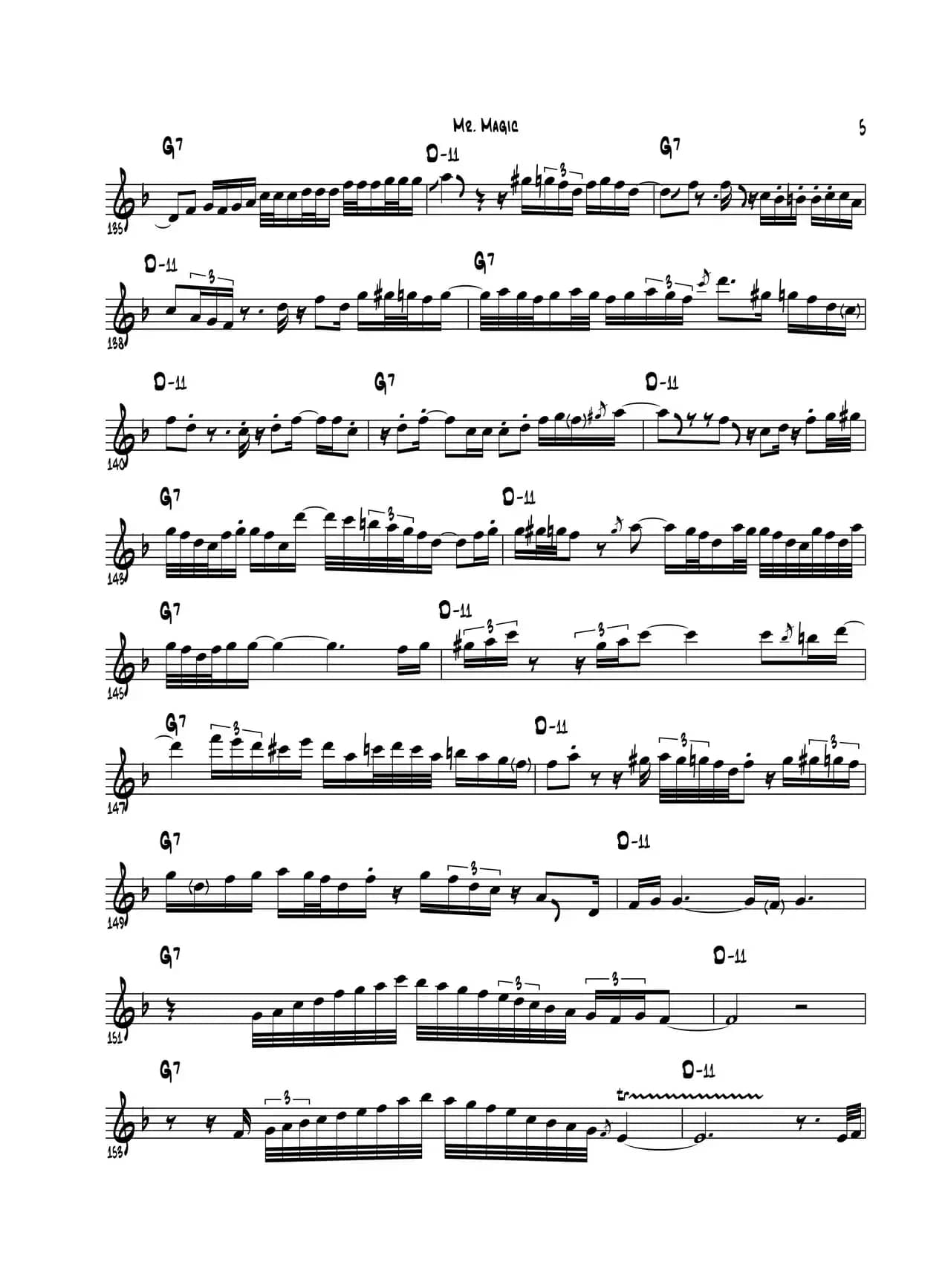 Mr Magic（次中音萨克斯）