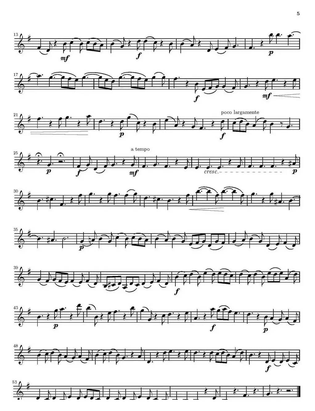 Op.6 VIII. Concerto Grosso（大协奏曲）（四重奏第二小提琴分谱）