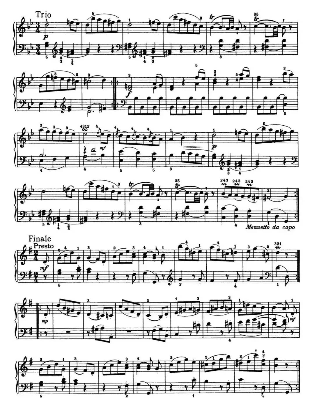 海顿 钢琴奏鸣曲 Hob XVI 27 in G major