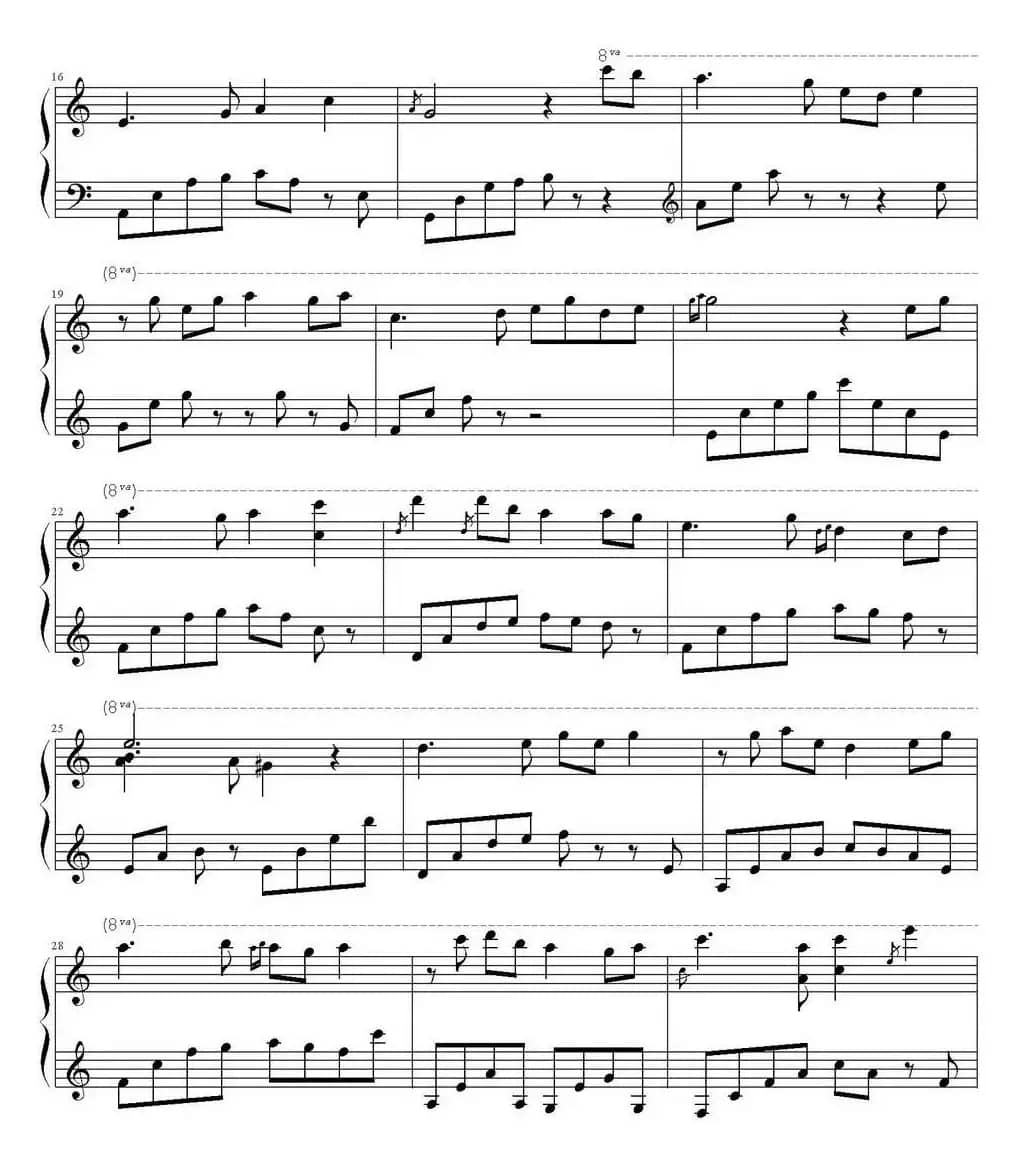 明月千里寄相思（小山羊制谱版）