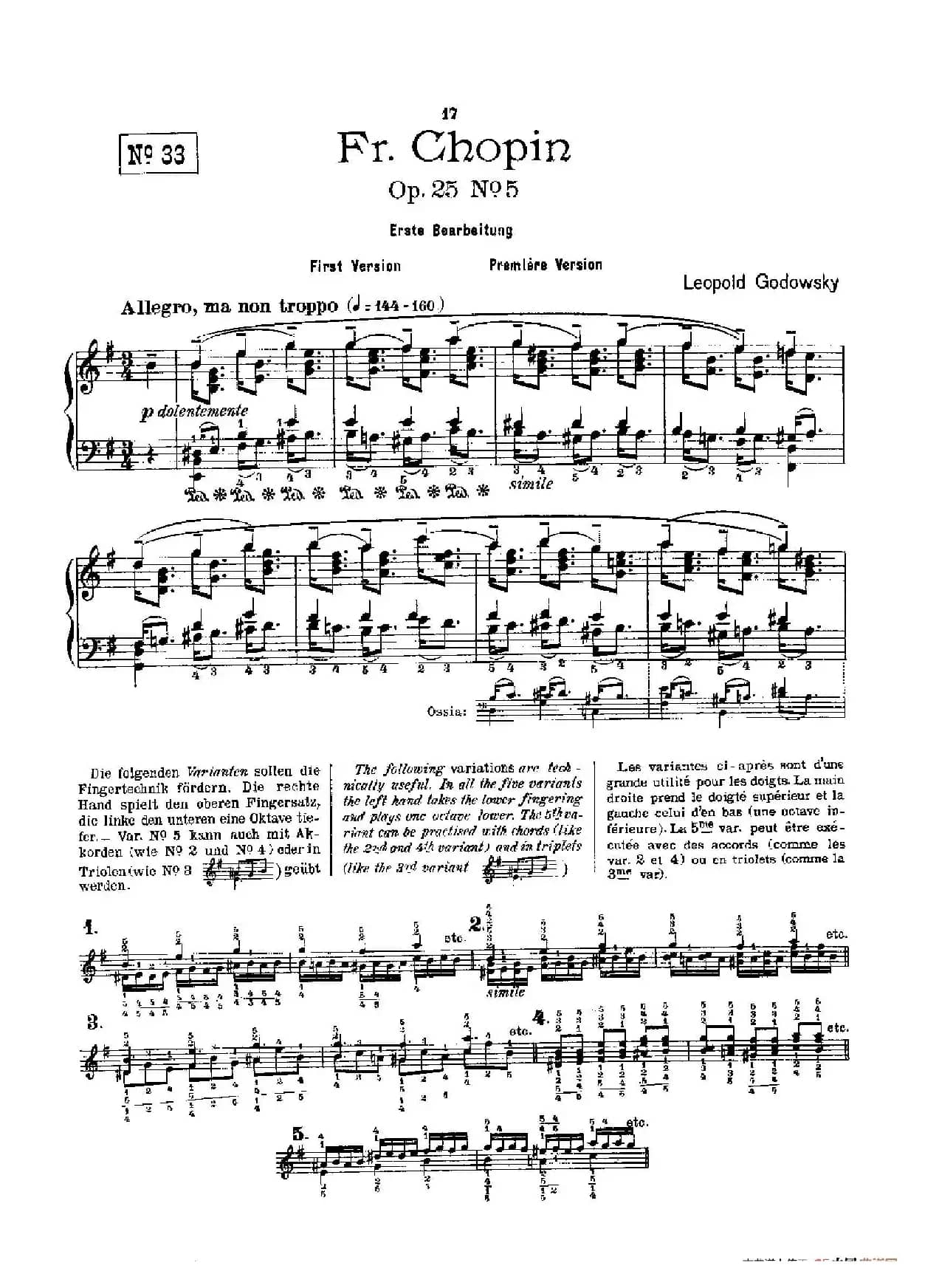 53首以肖邦练习曲为素材而作的练习曲（No.33）