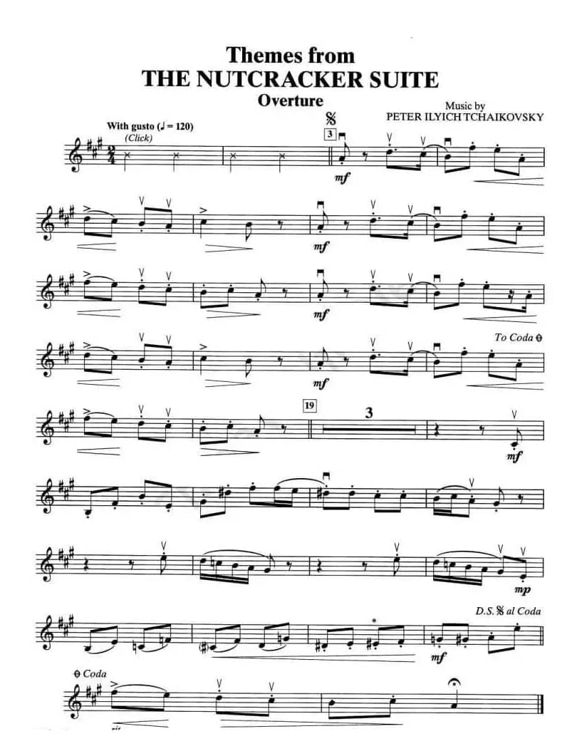 THE NUTCRACKER SUITE（小提琴谱）