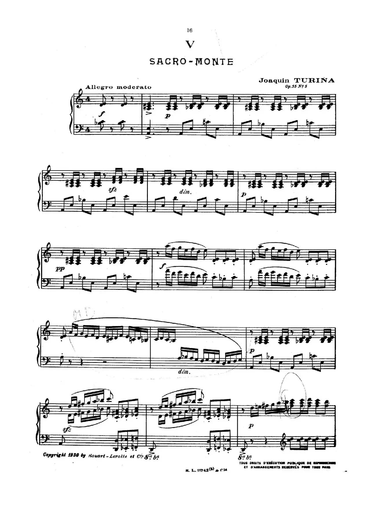 Danzas Gitanas Op.55（吉普赛舞曲）（华金·图里纳作曲版）