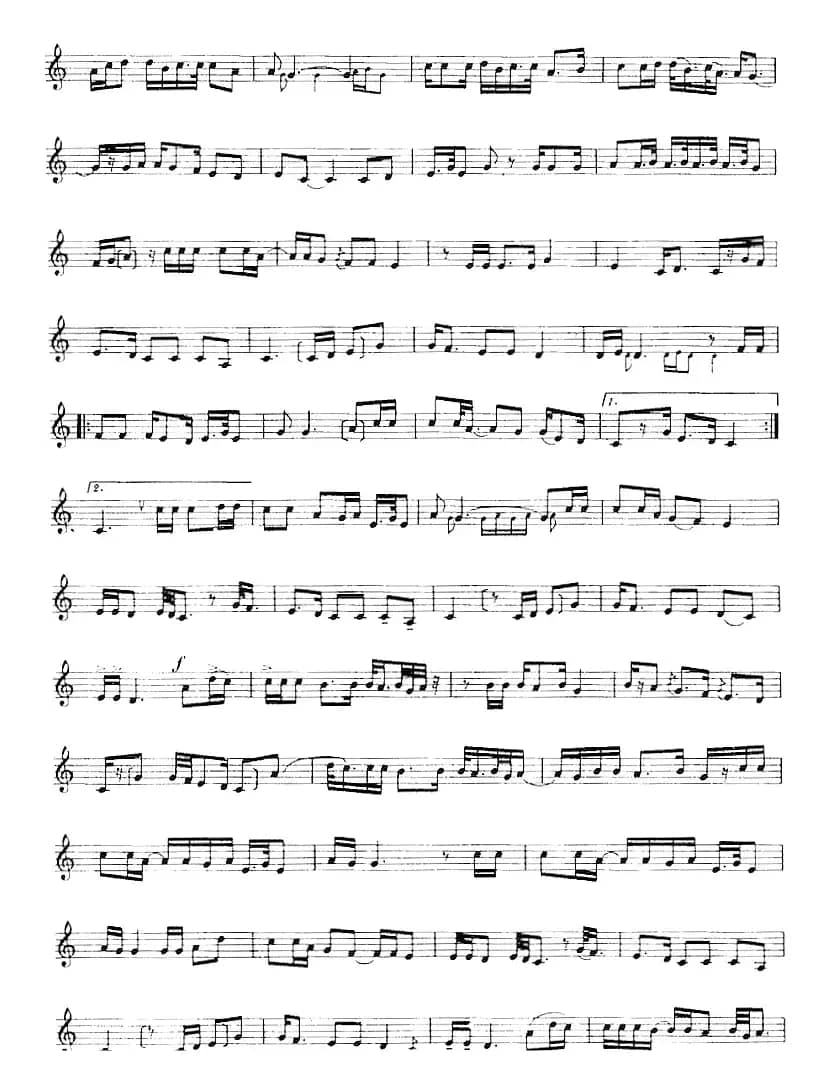 十二木卡姆：Ⅱ 且比亚特木卡姆 48——59（主旋律谱）