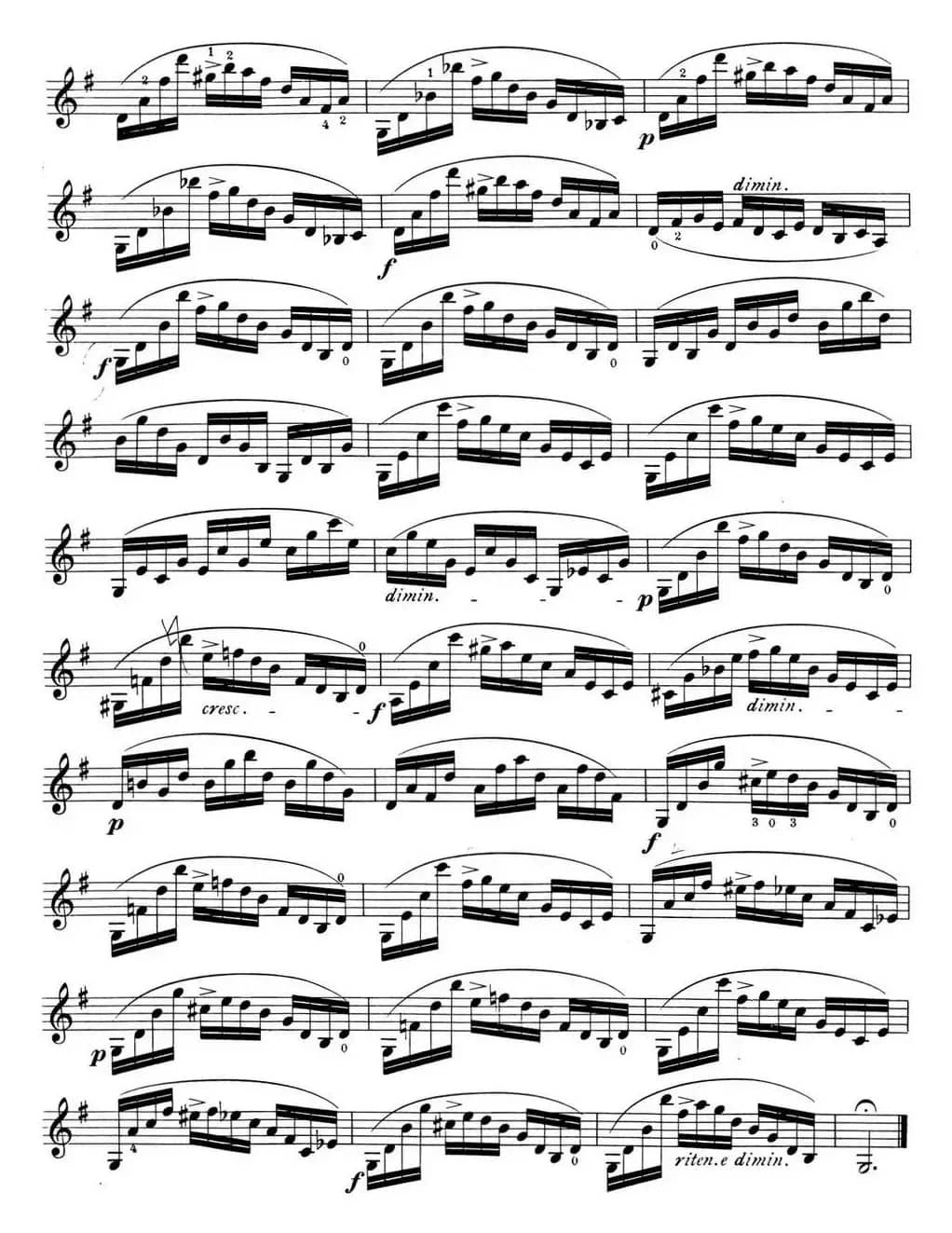 顿特24首小提琴练习曲 作品37—13