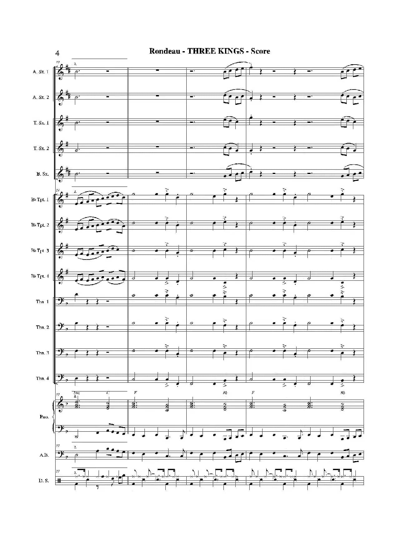 THREE KINGS（总谱）