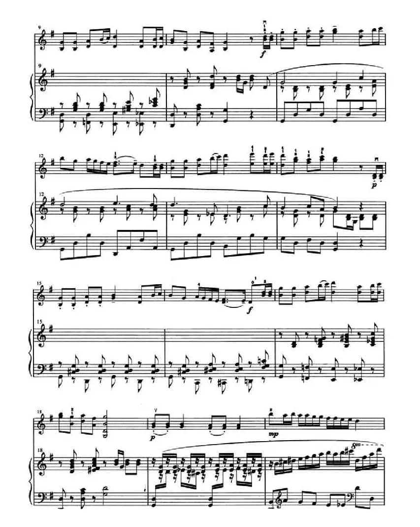 游击隊之歌（小提琴+钢琴伴奏）