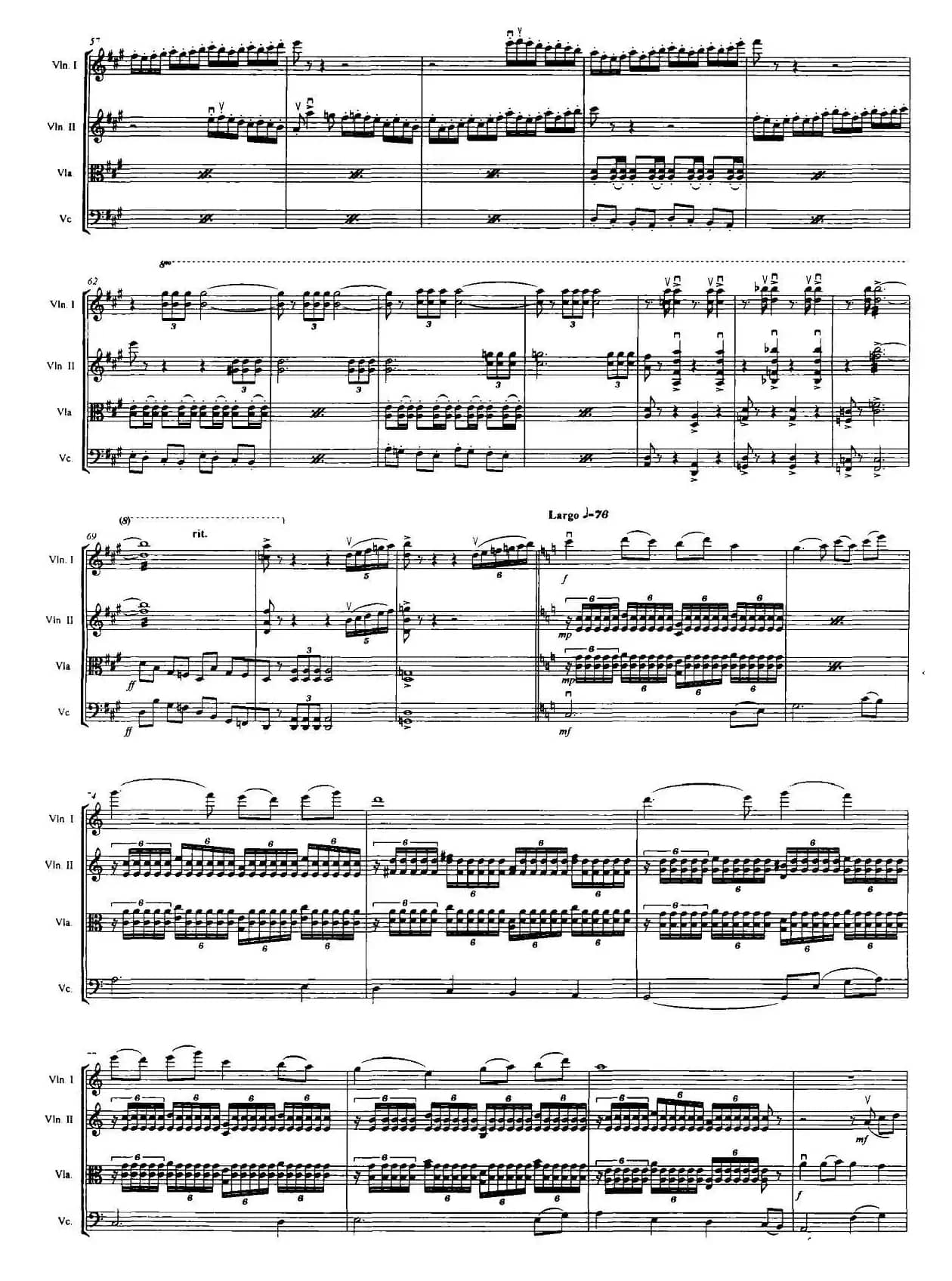 红旗颂（弦乐四重奏）