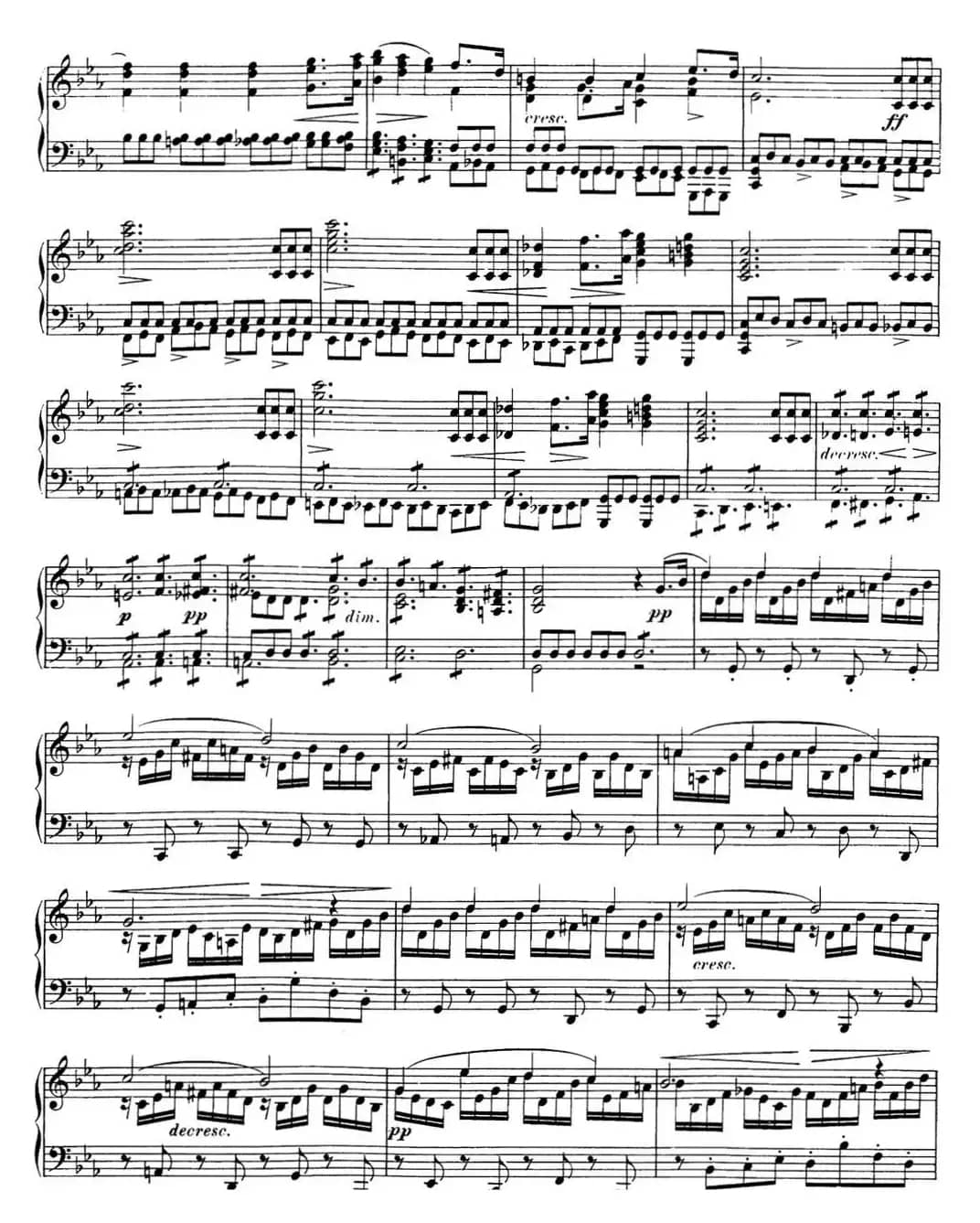 舒伯特c小调即兴曲D.899，Op.90（NO.1）