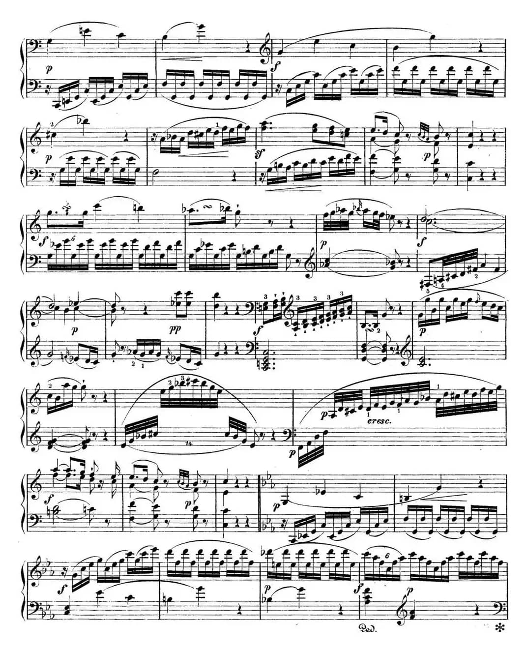 海顿 钢琴奏鸣曲 Hob XVI 48 in C major