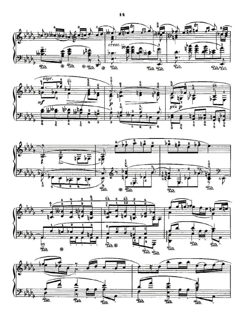 肖邦《练习曲》Fr.Chopin Op.25 No4-2